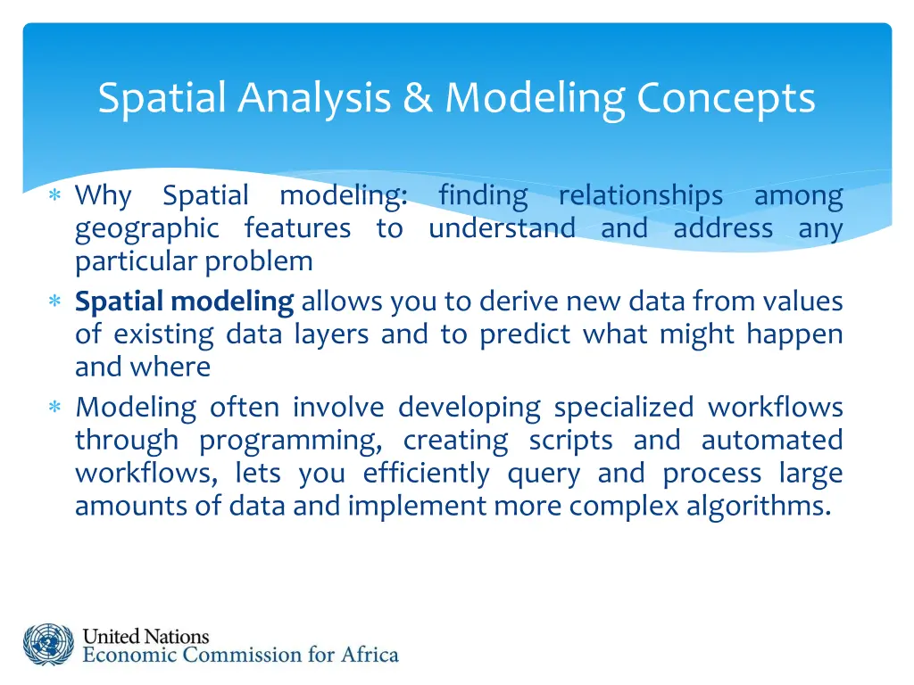 spatial analysis modeling concepts 2