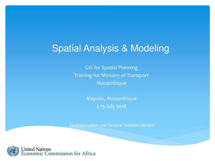 spatial analysis modeling