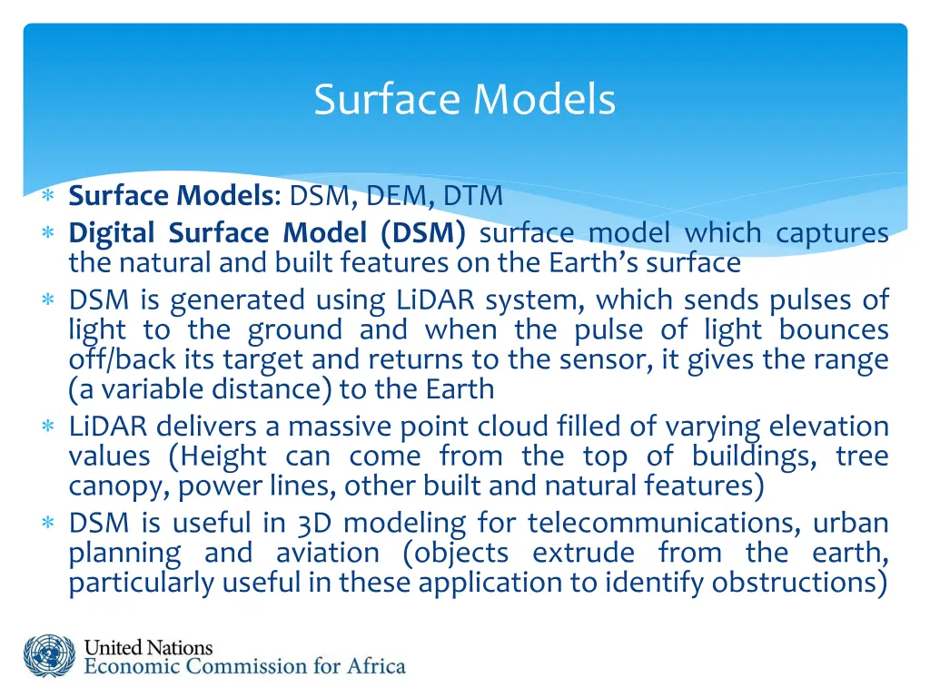 surface models