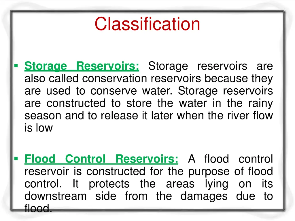 classification