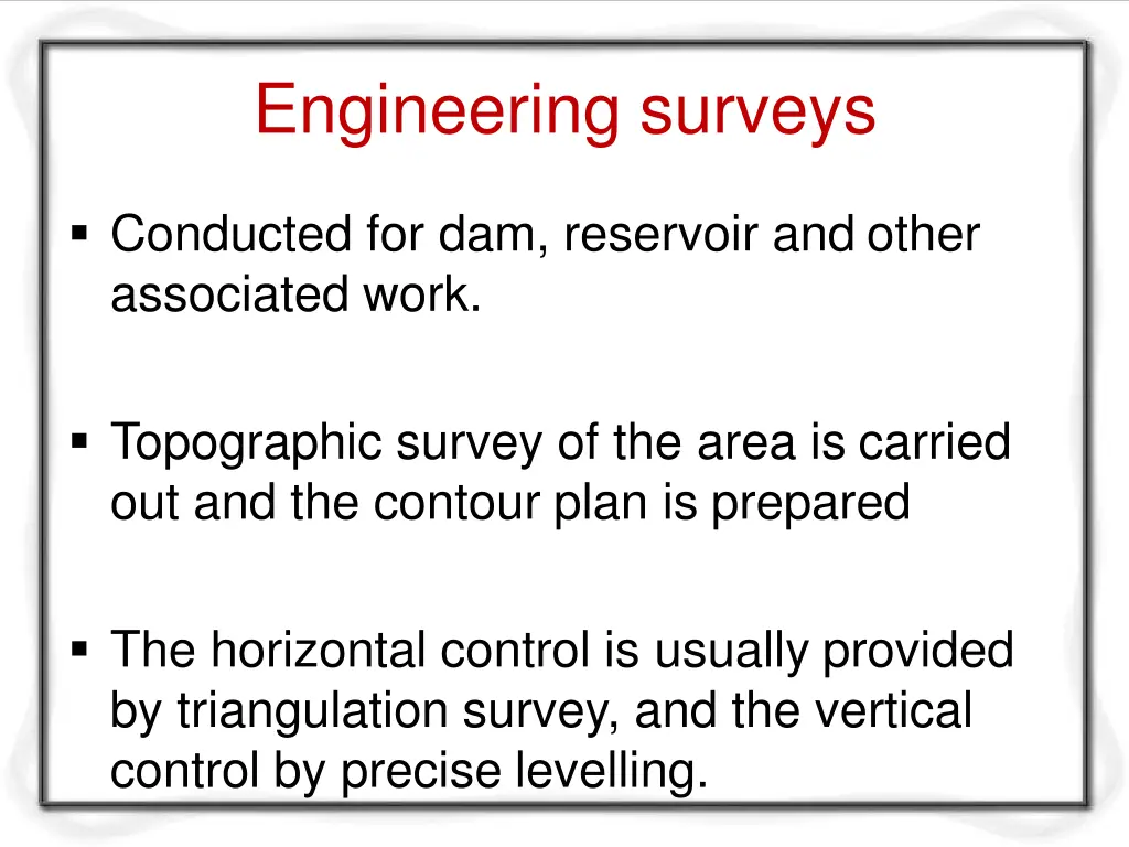 engineering surveys