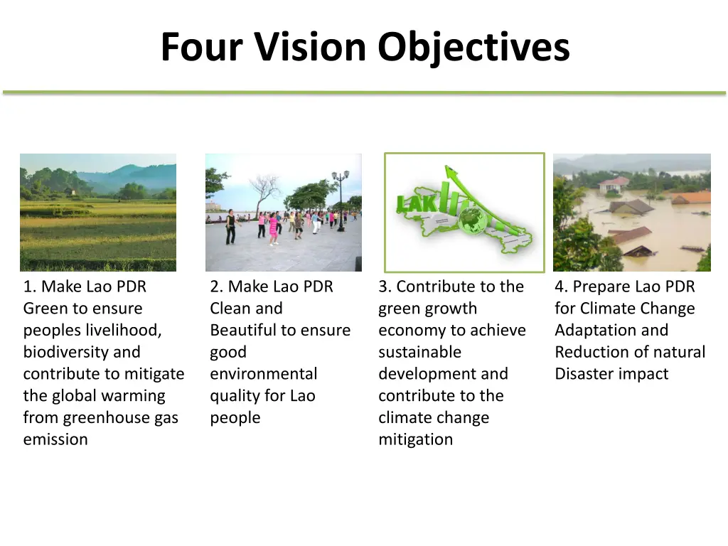 four vision objectives