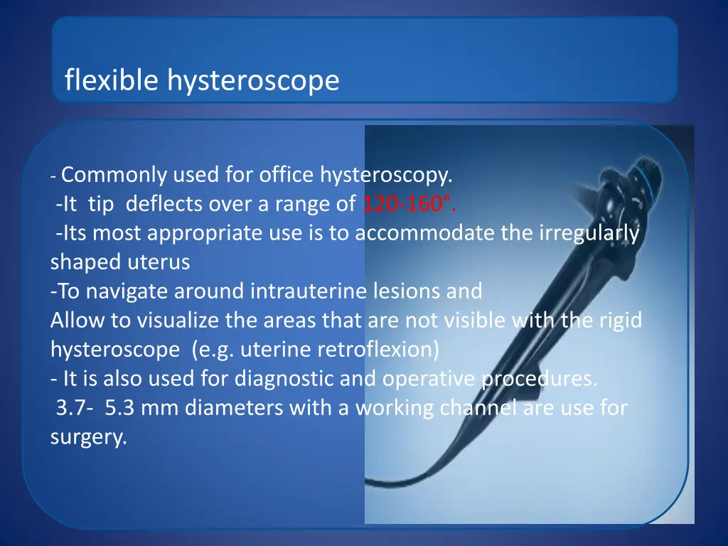 flexible hysteroscope