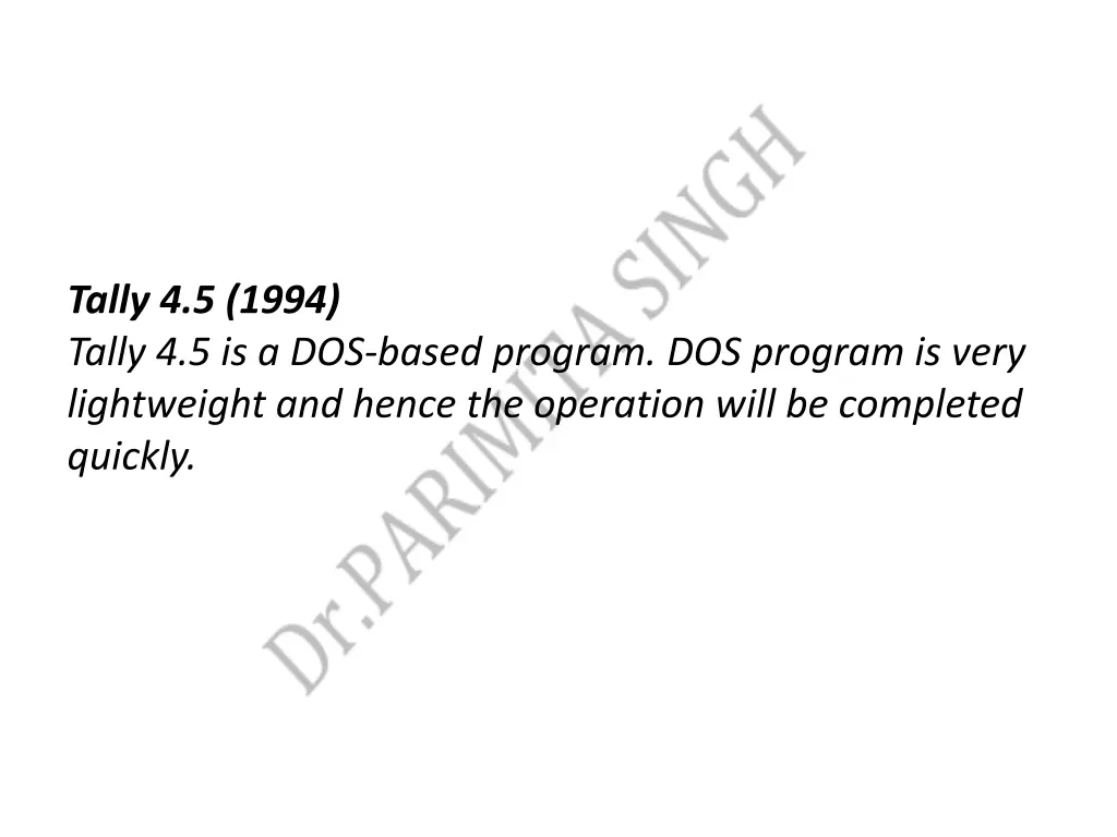 tally 4 5 1994 tally 4 5 is a dos based program