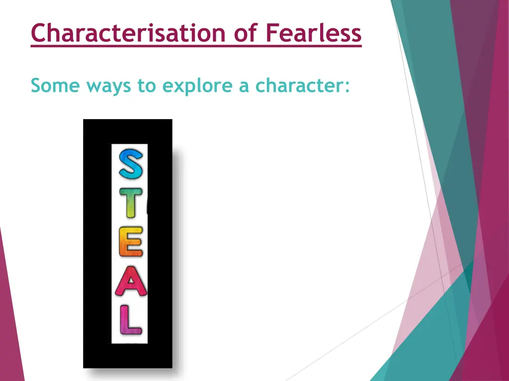 characterisation of fearless