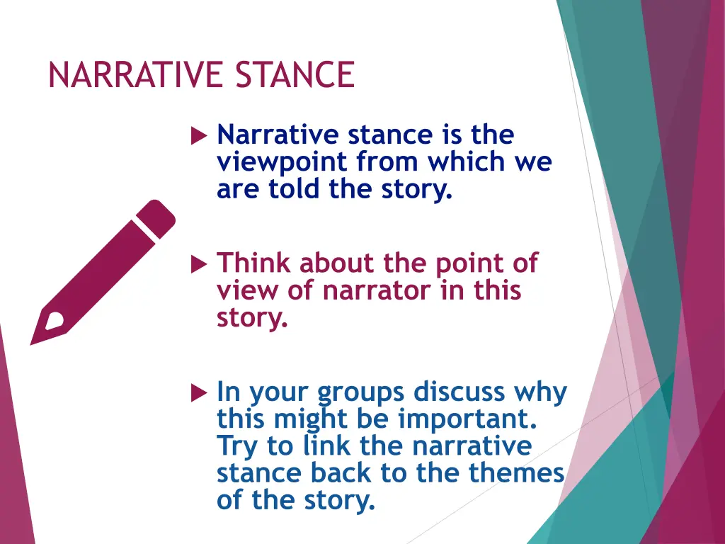 narrative stance