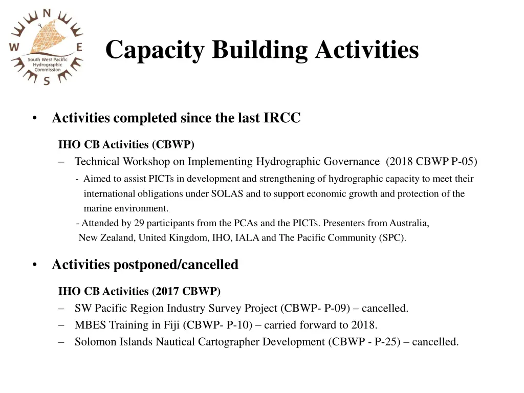 capacity building activities