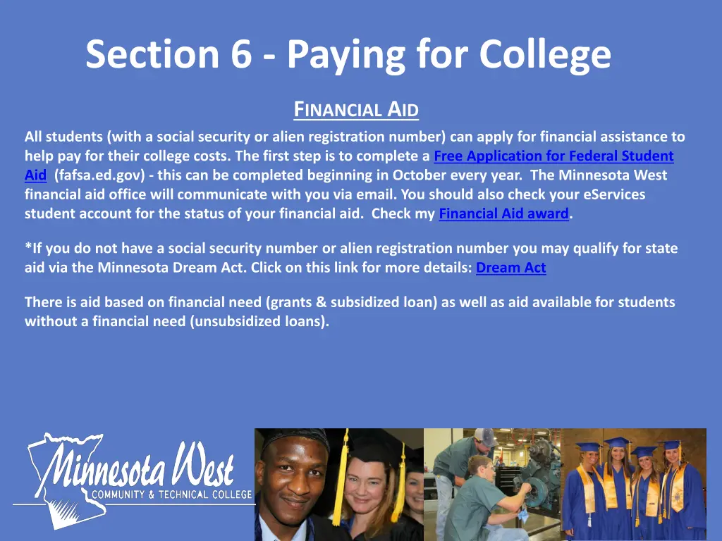 section 6 paying for college 3