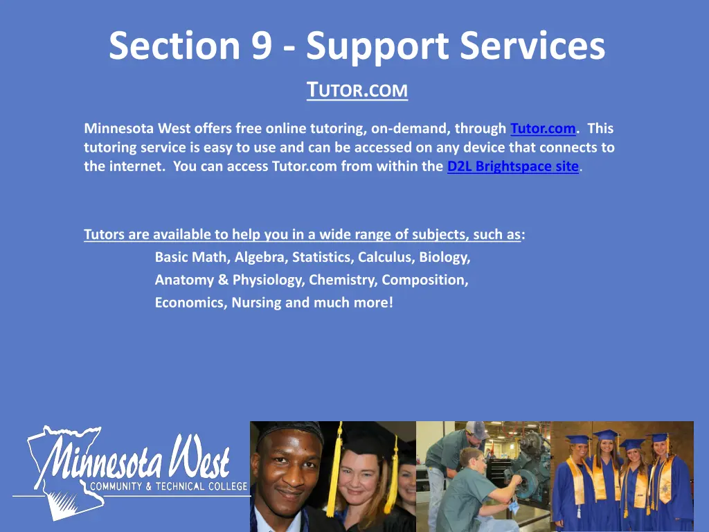 section 9 support services t utor com