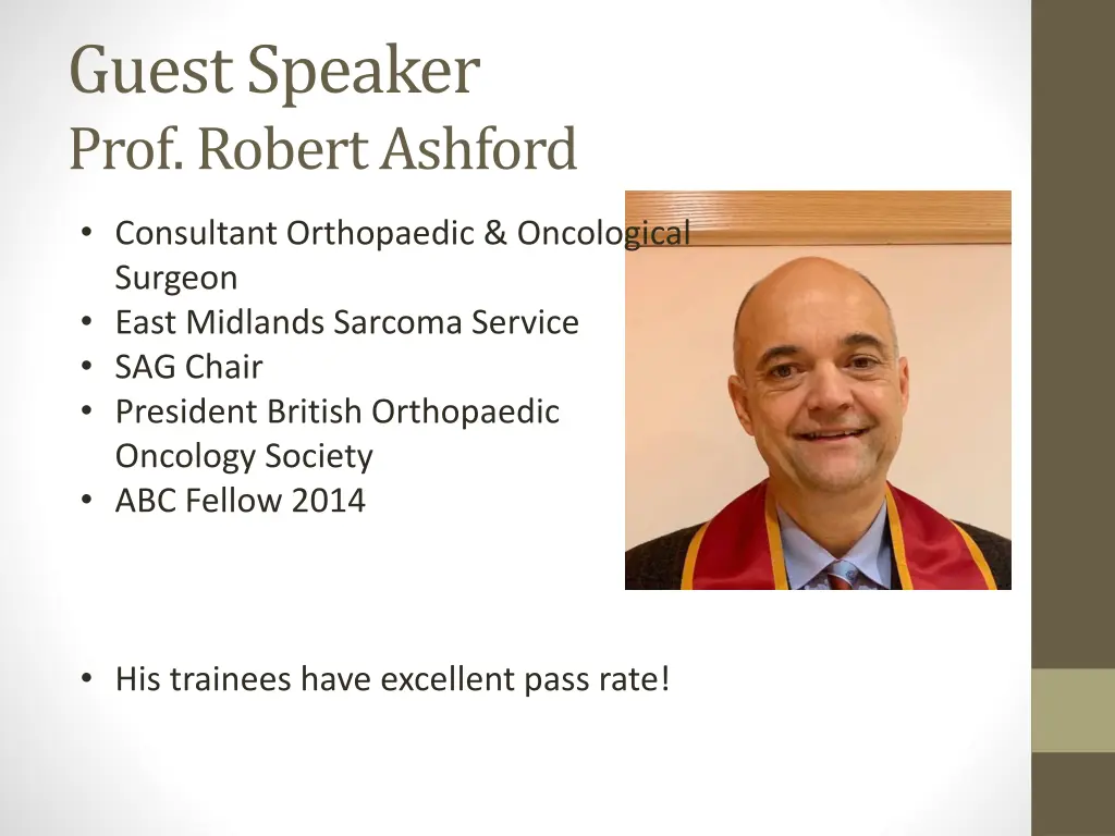 guest speaker prof robert ashford