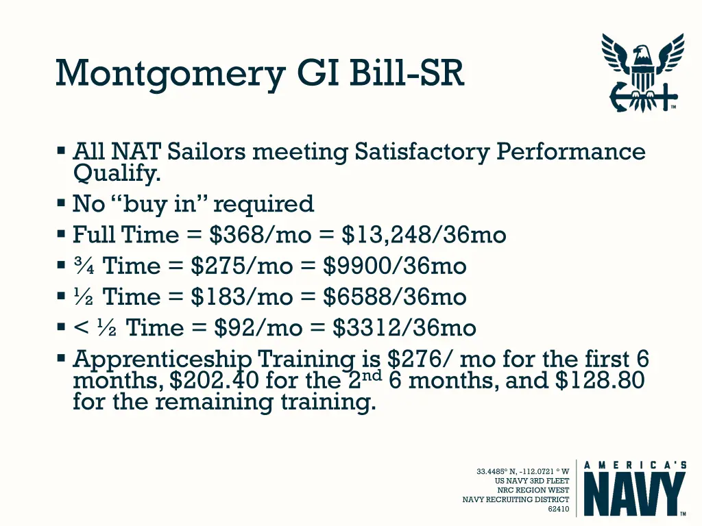 montgomery gi bill sr