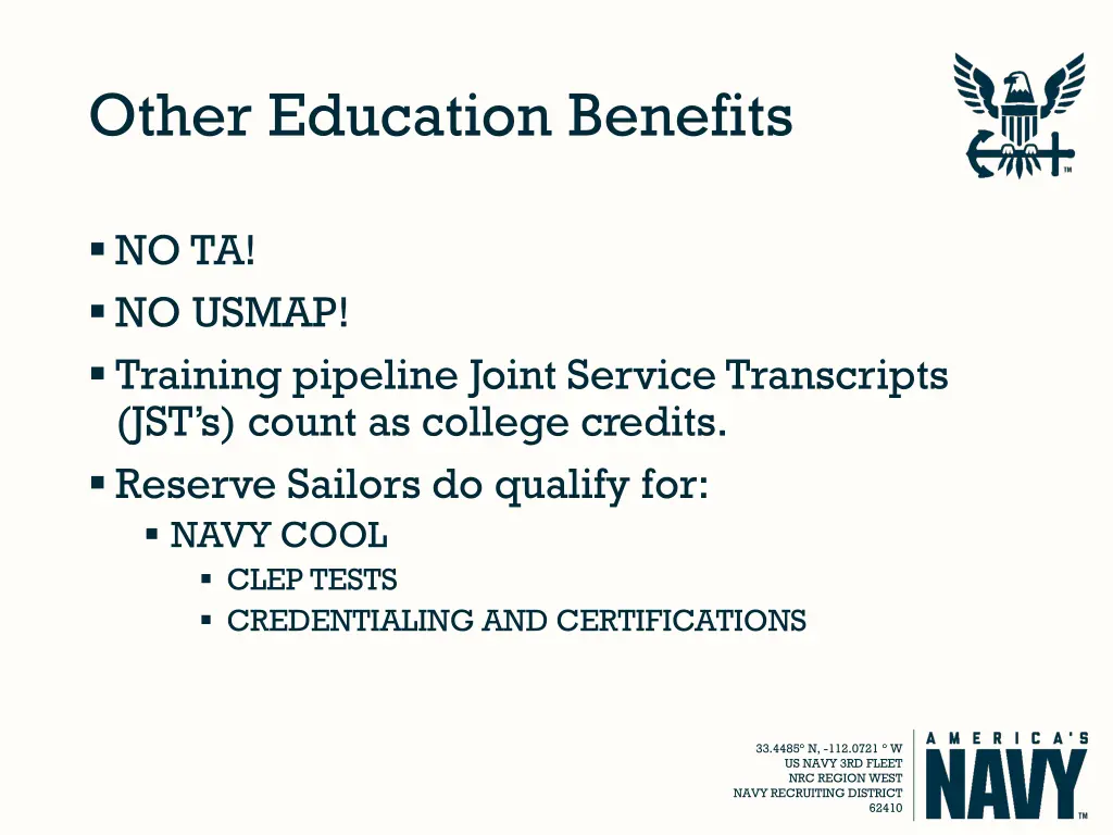 other education benefits