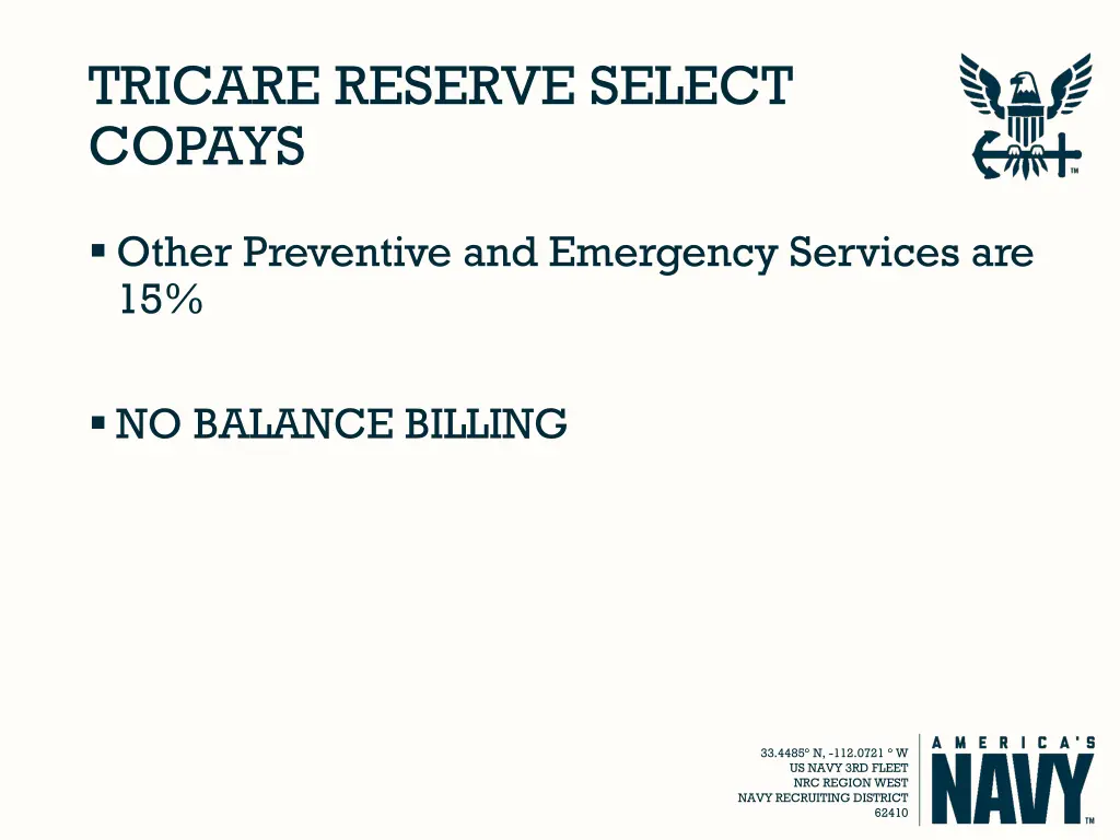 tricare reserve select copays 1