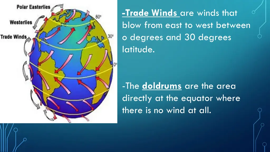 trade winds are winds that blow from east to west