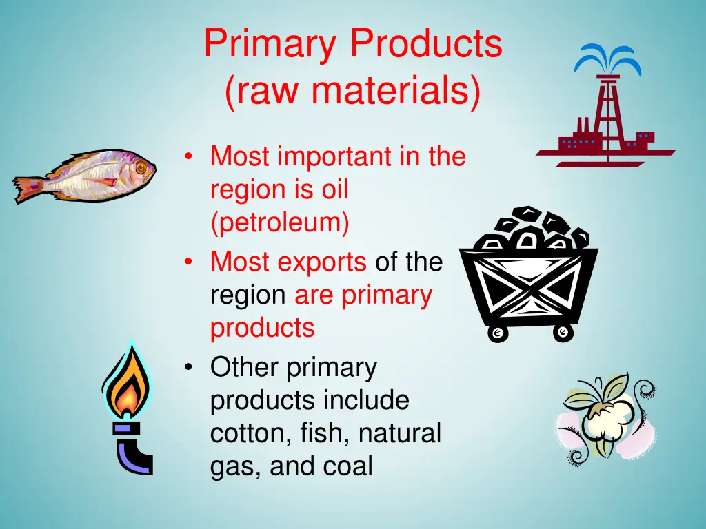 primary products raw materials