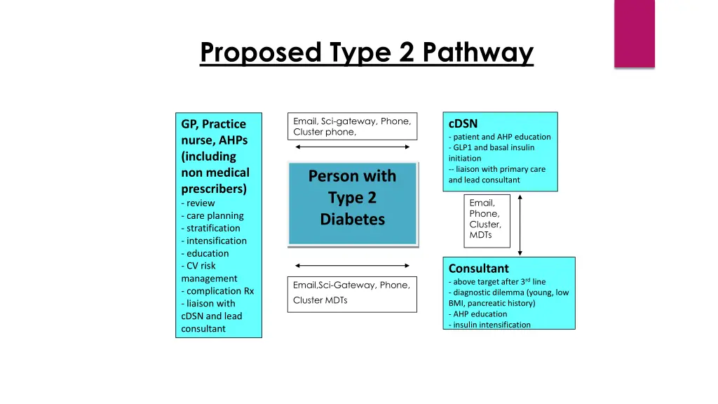 proposed type 2 pathway