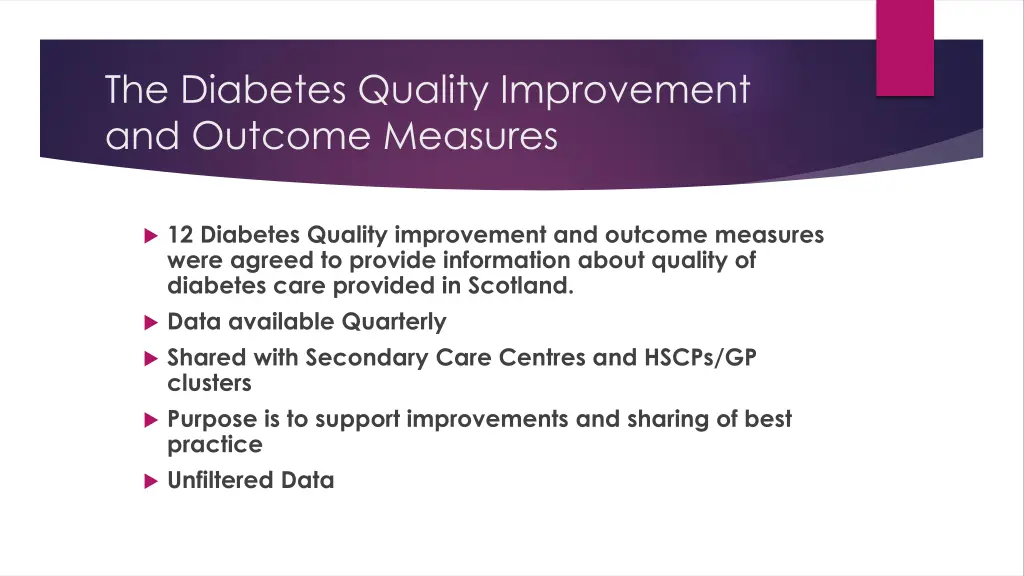 the diabetes quality improvement and outcome