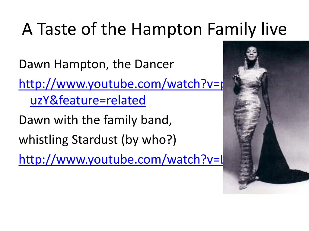 a taste of the hampton family live