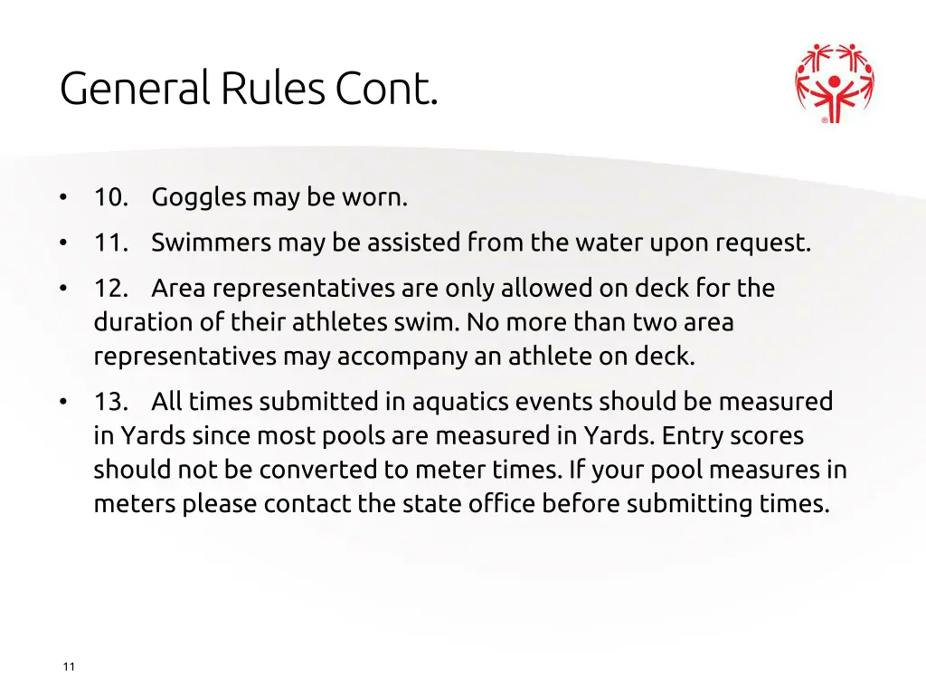 general rules cont 1