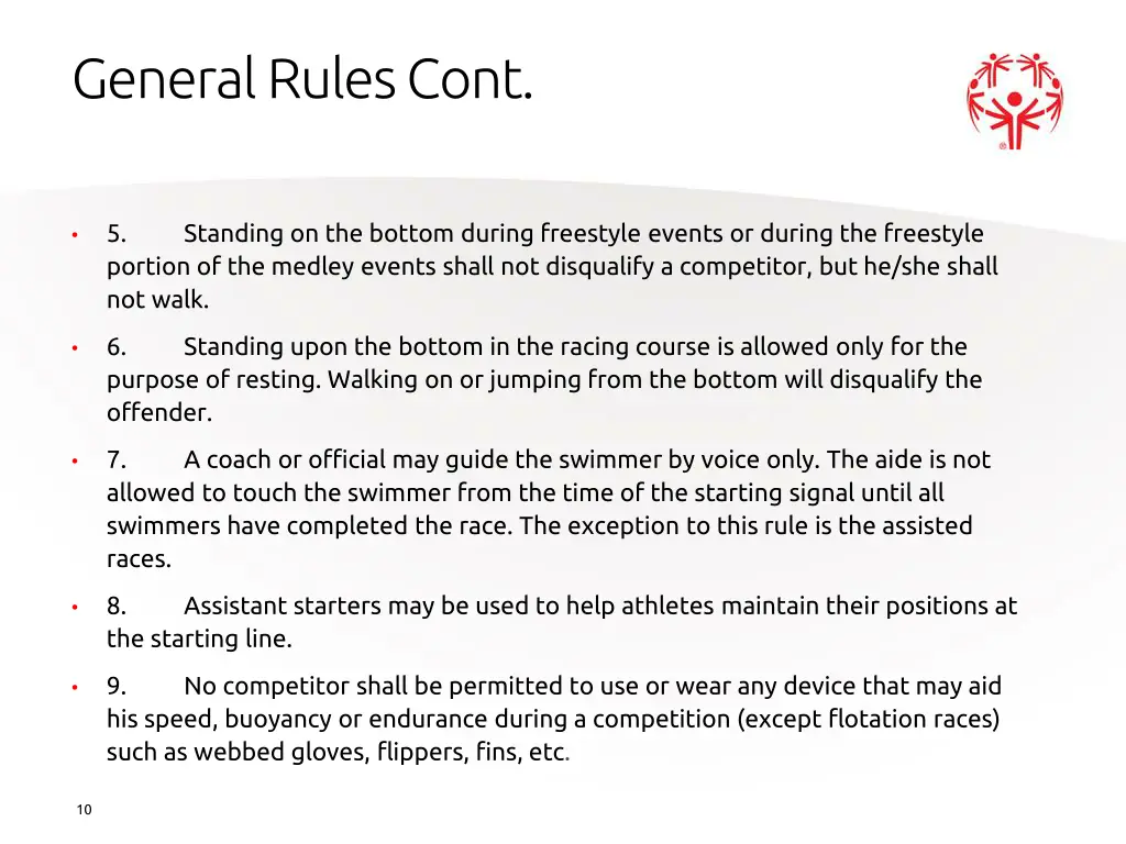 general rules cont