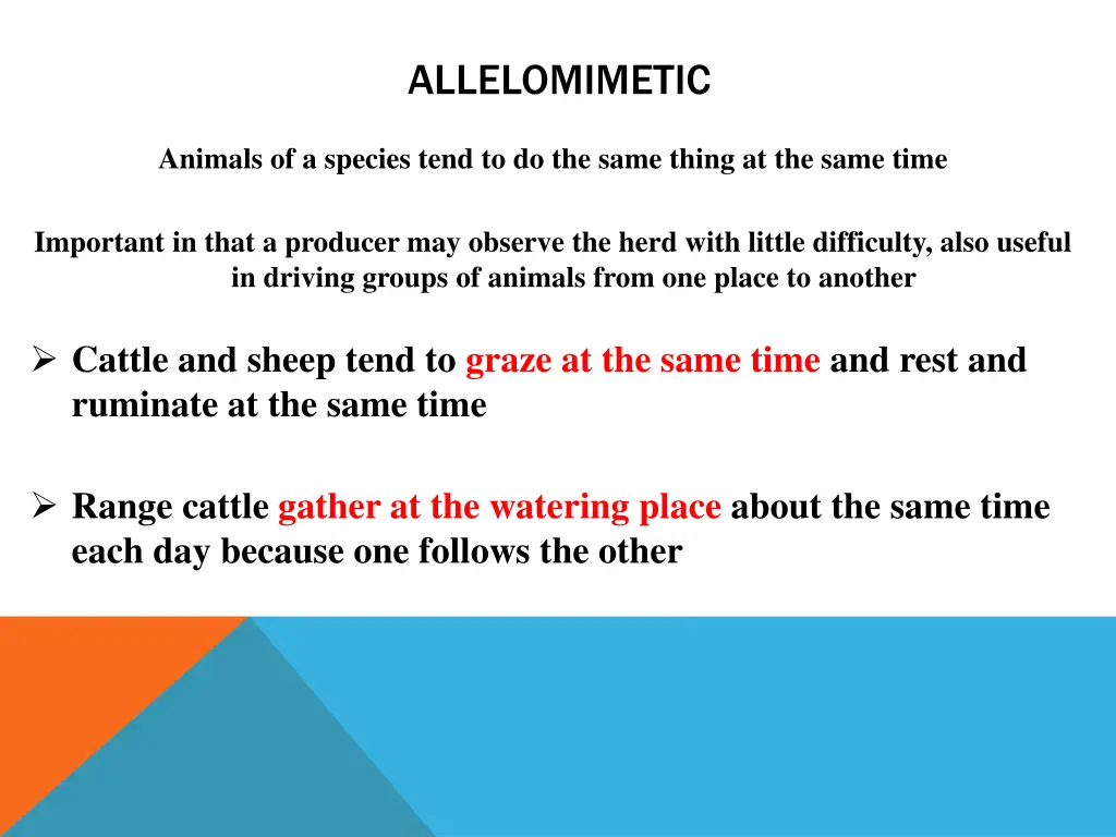 allelomimetic