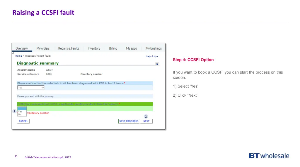 raising a ccsfi fault 5