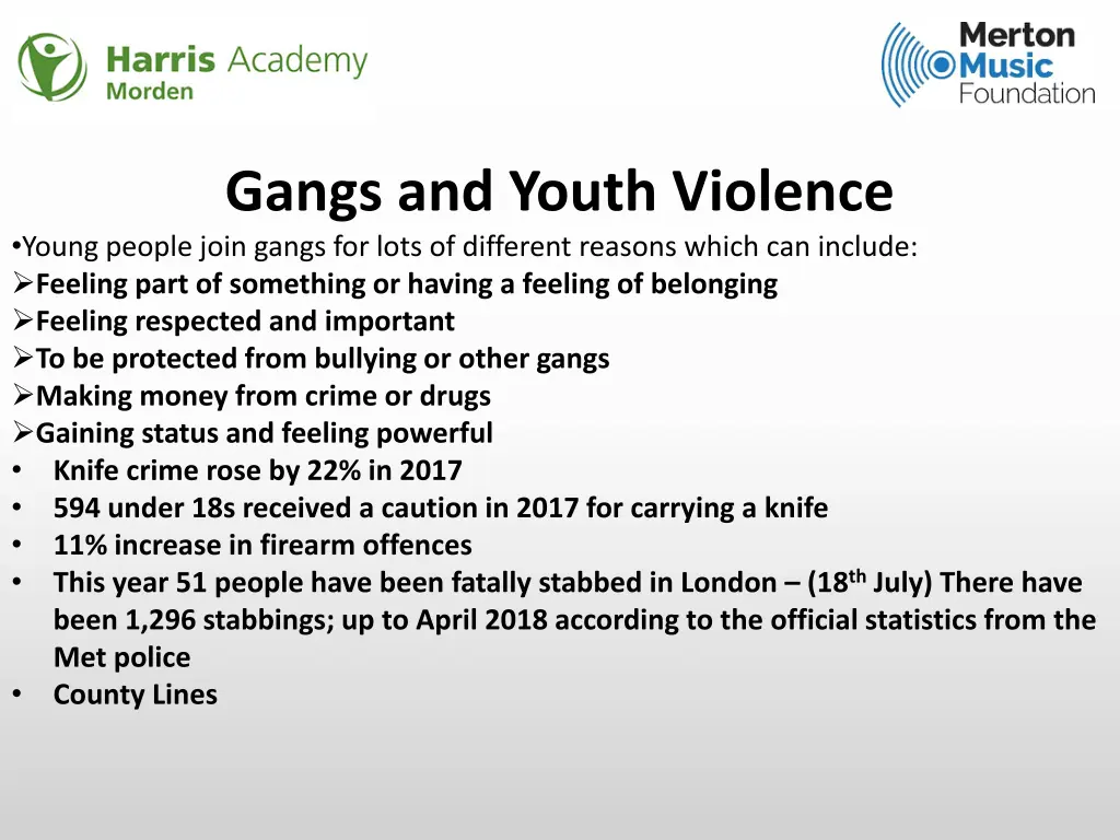 gangs and youth violence young people join gangs