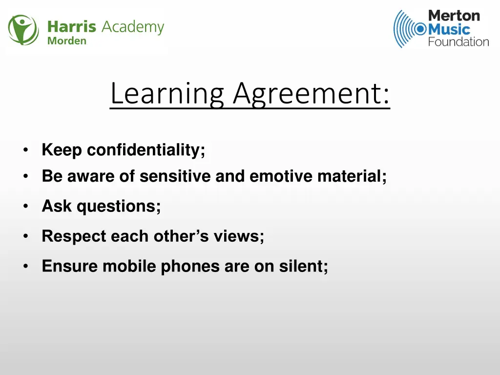 learning agreement