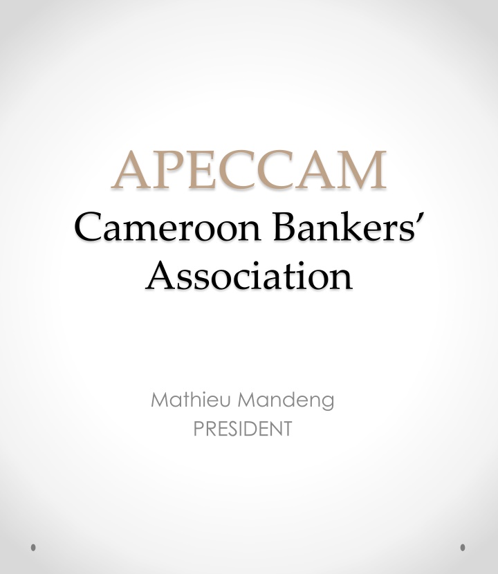 apeccam cameroon bankers association