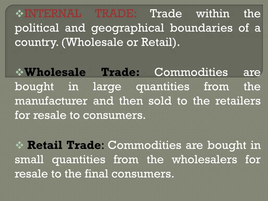 internal political and geographical boundaries