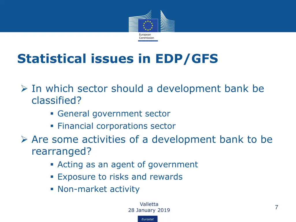 statistical issues in edp gfs