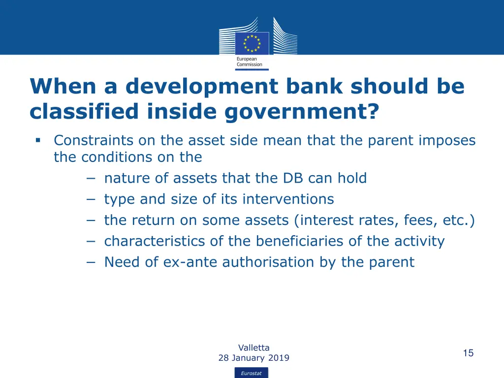 when a development bank should be classified 2