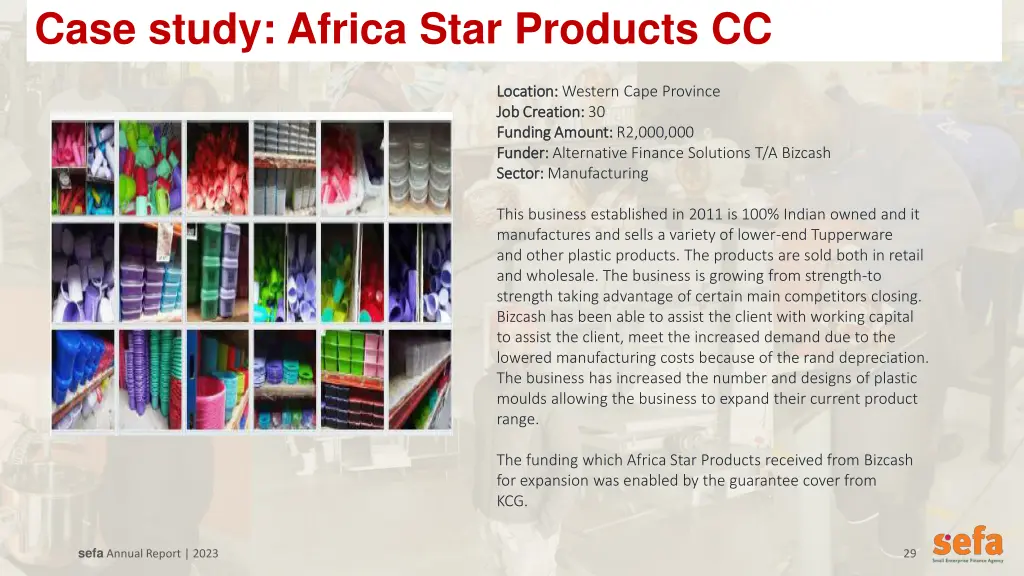 case study africa star products cc