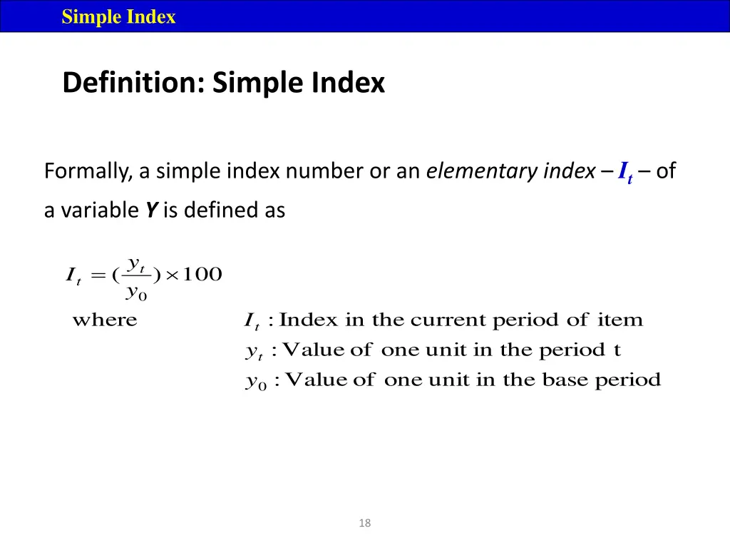 simple index 1