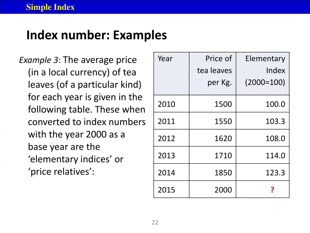 simple index 5