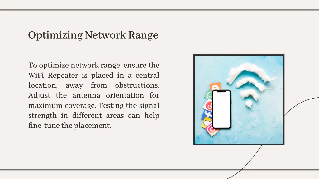 optimizing network range optimizing network range