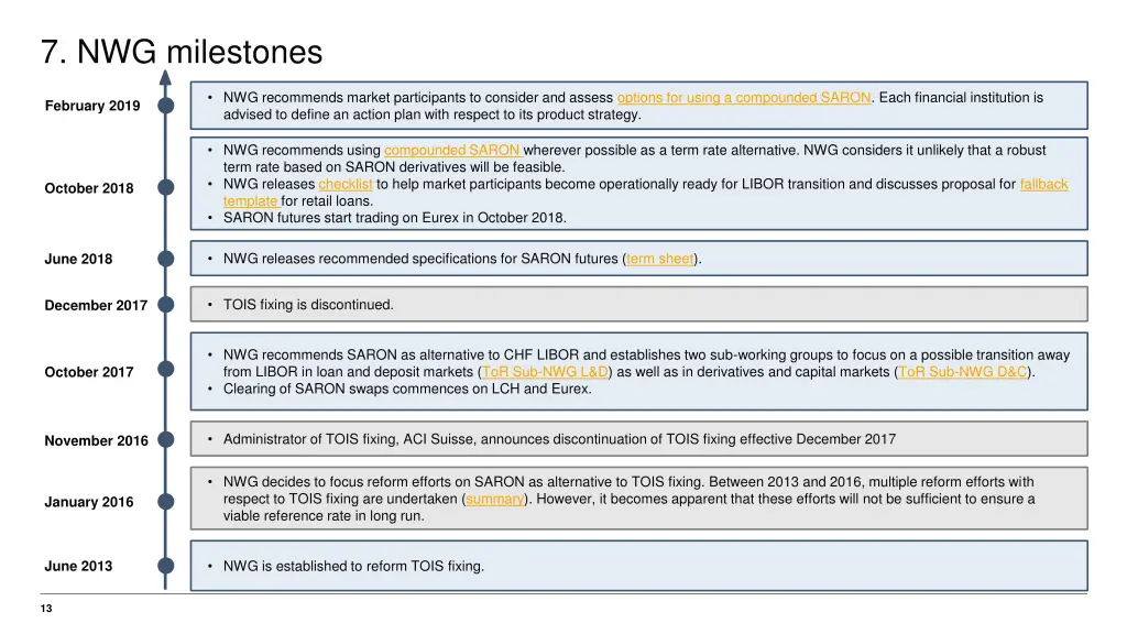 7 nwg milestones