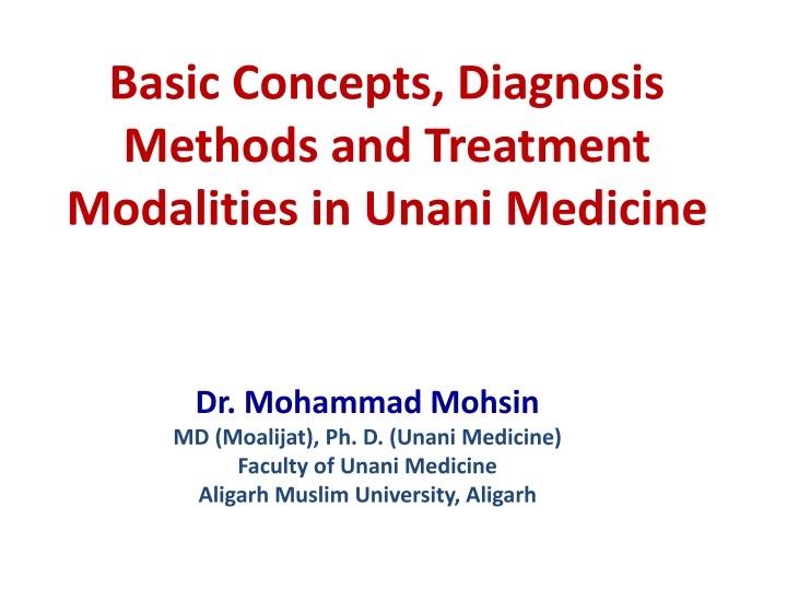 basic concepts diagnosis methods and treatment