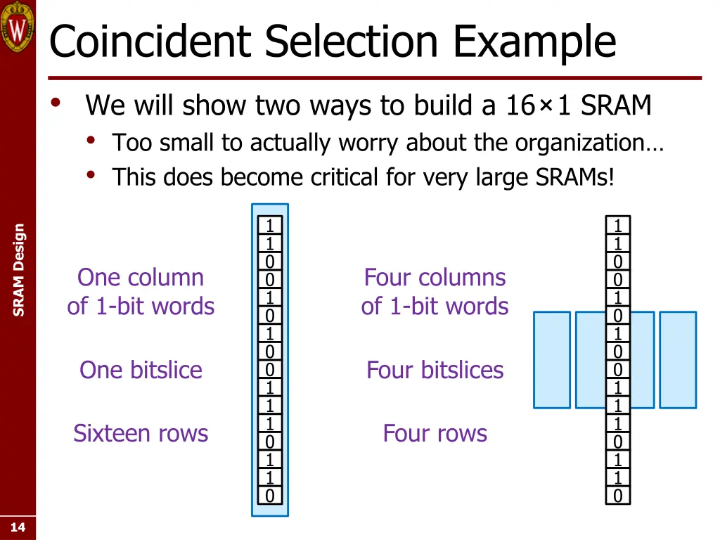 coincident selection example we will show