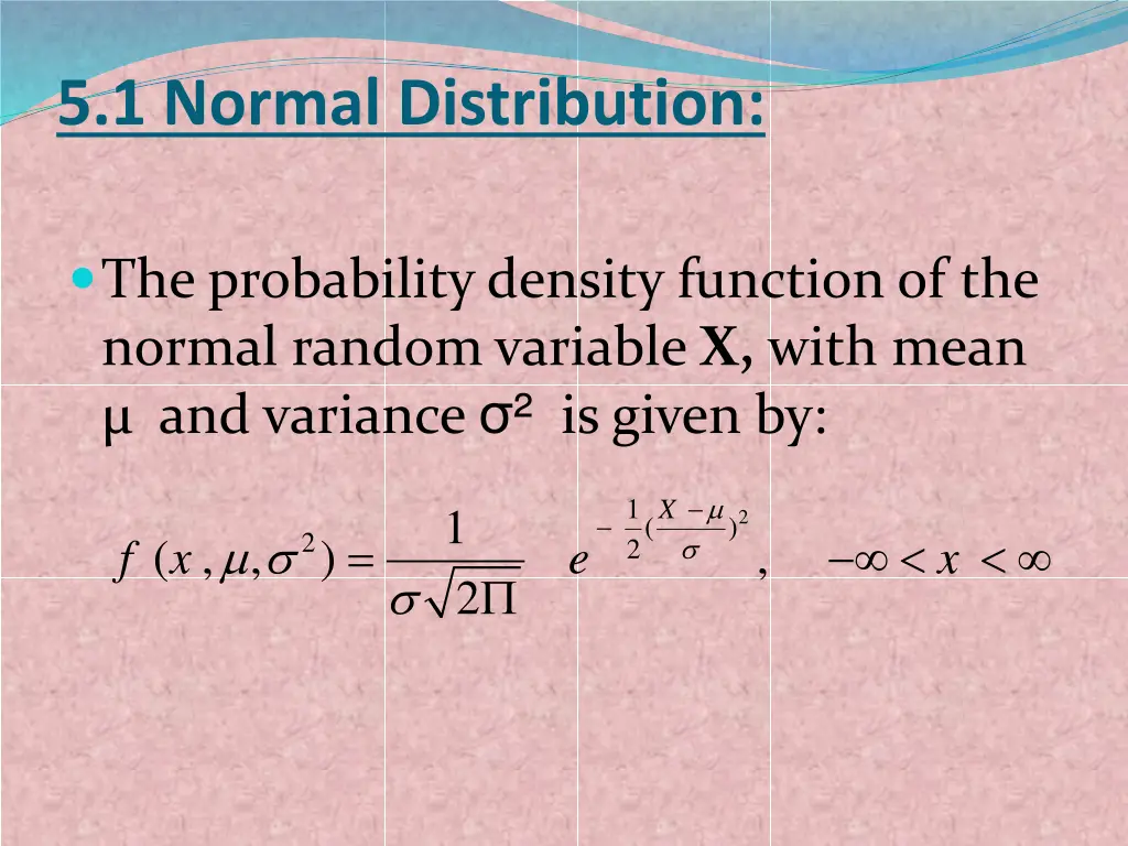 5 1 normal distribution