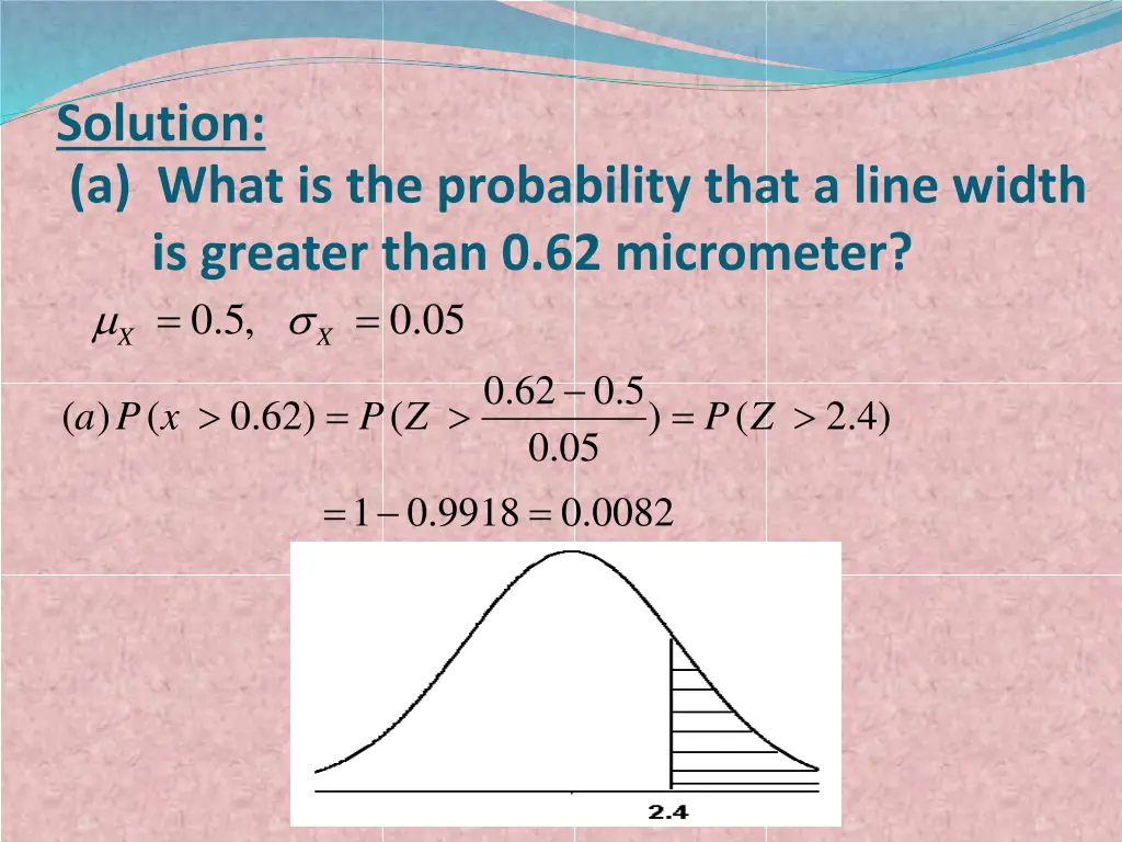 solution a what is the probability that a line