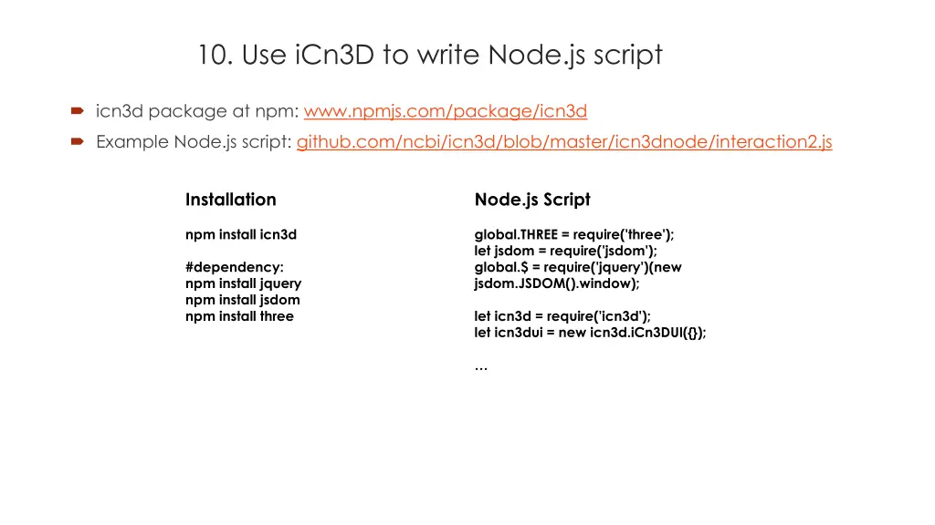 10 use icn3d to write node js script