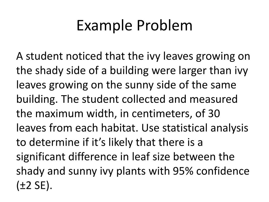 example problem