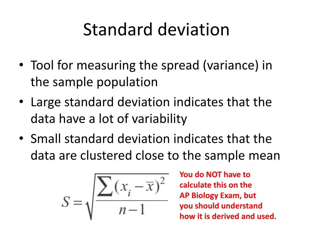 standard deviation