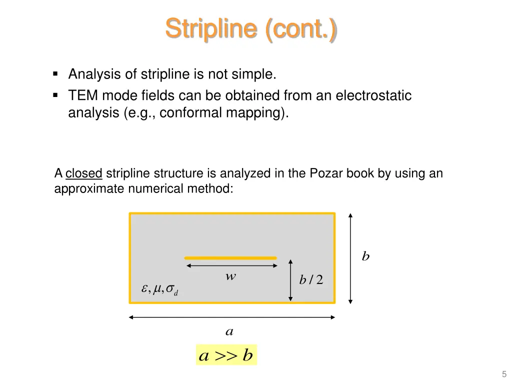 stripline cont