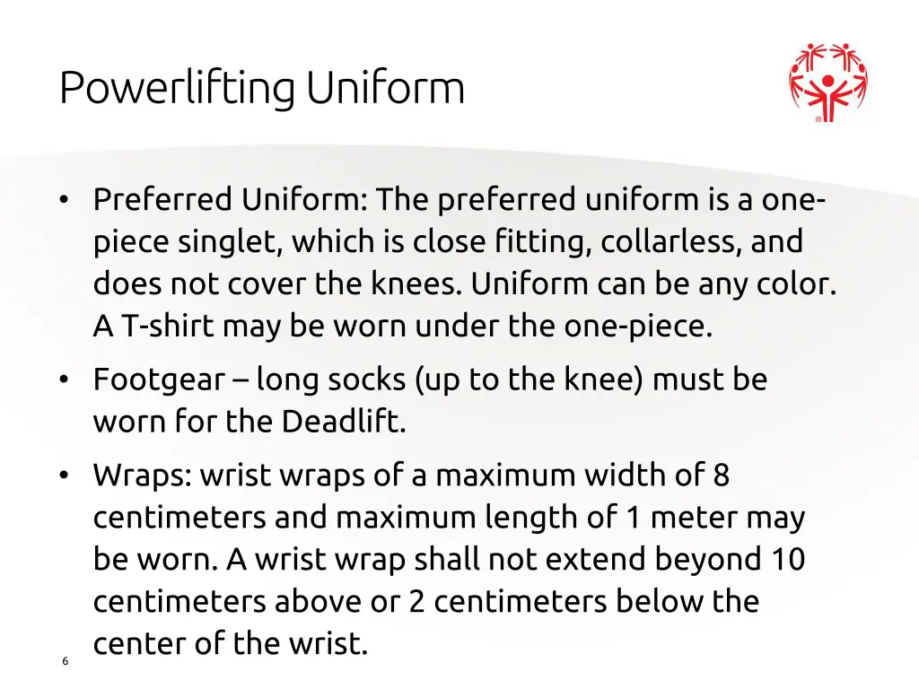 powerlifting uniform