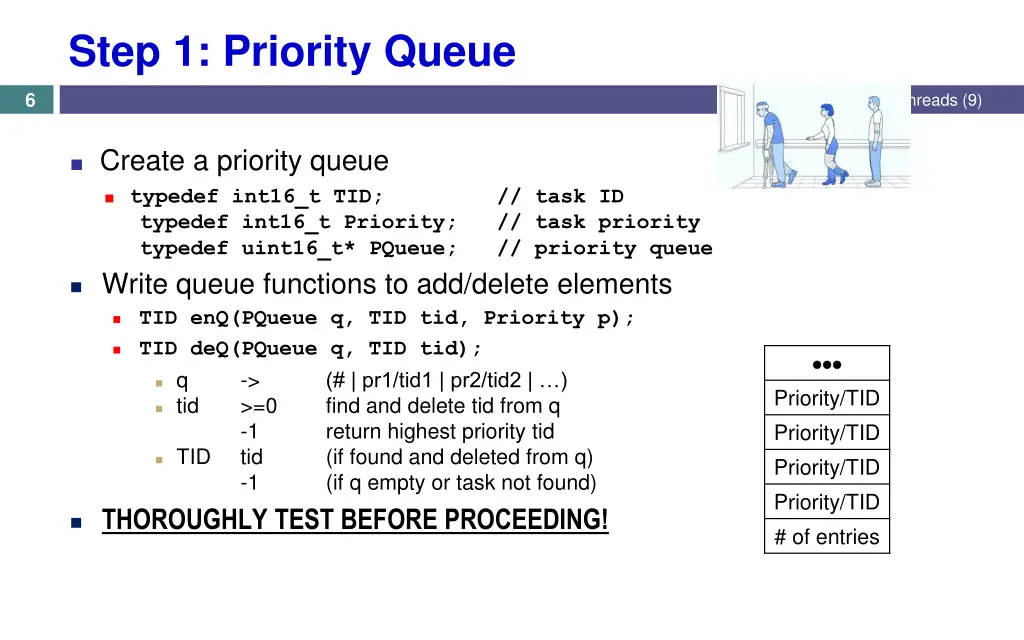 step 1 priority queue