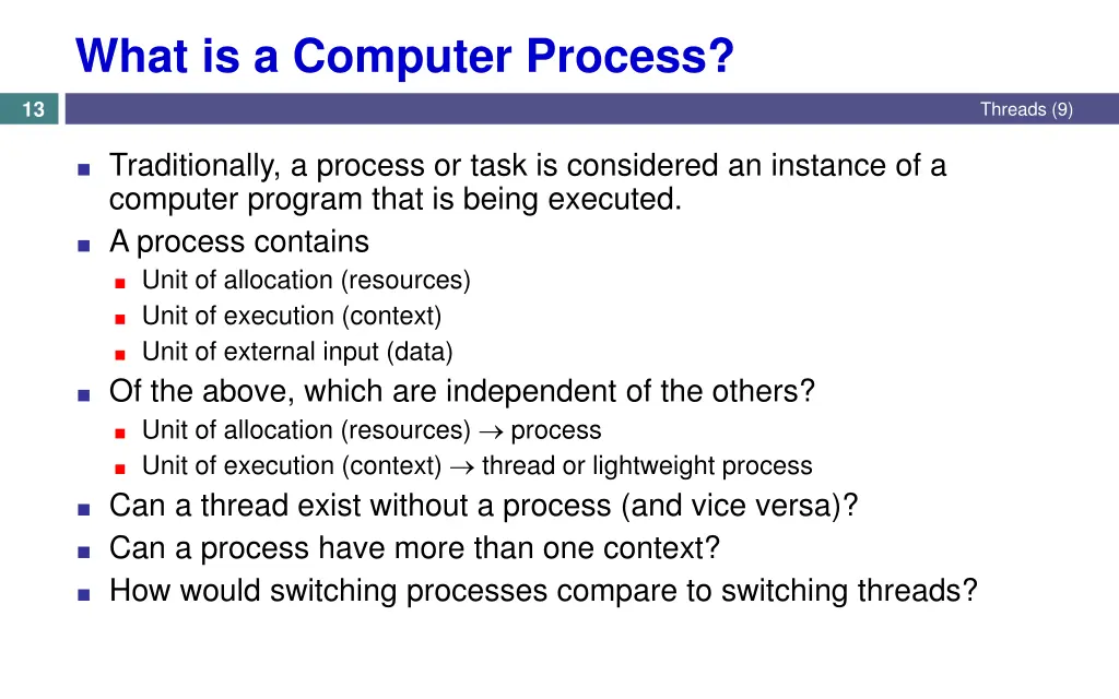 what is a computer process