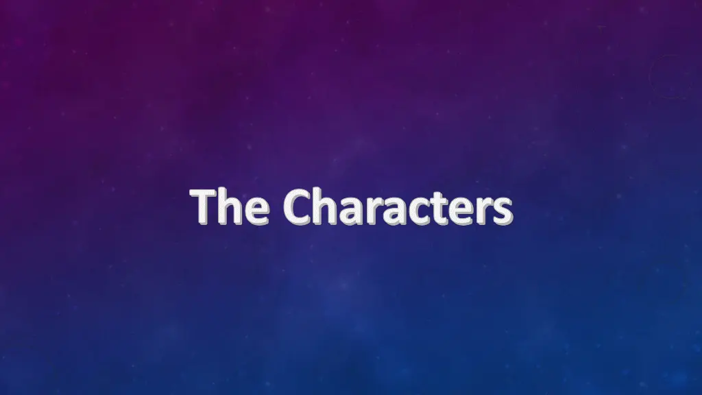 the characters