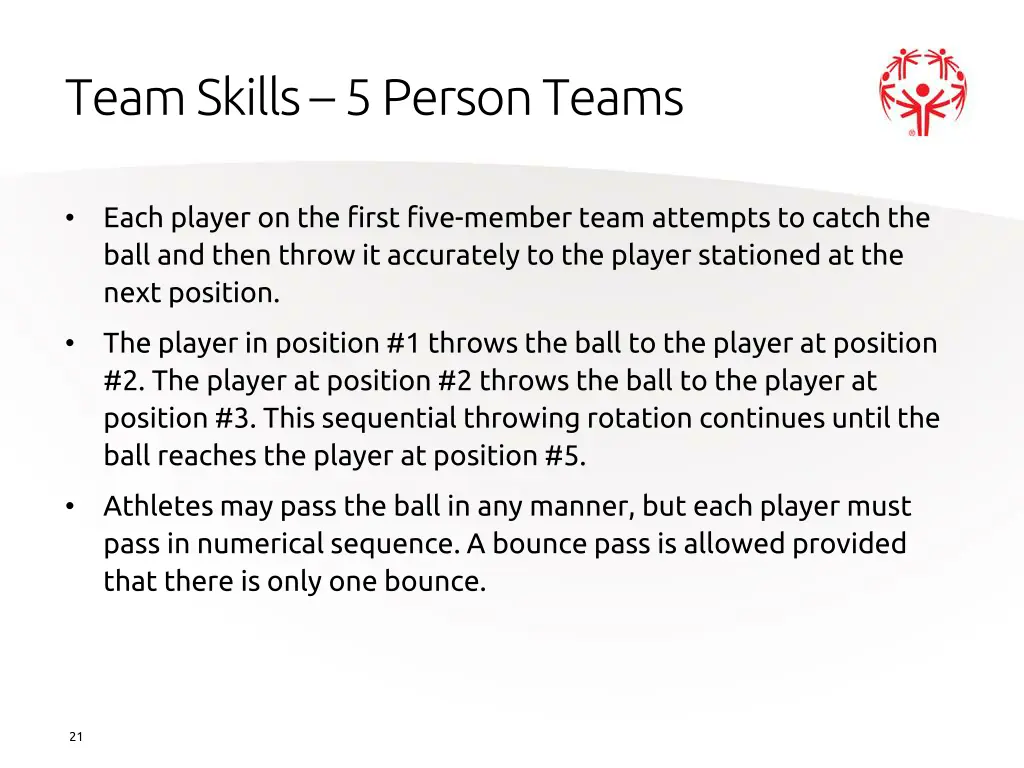 team skills 5 person teams